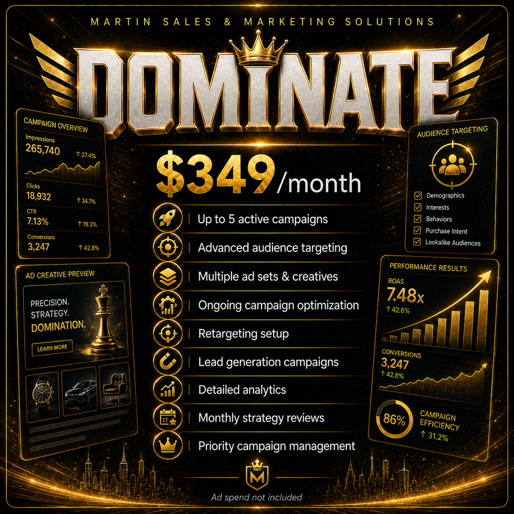 DOMINATE ADVERTISING PACKAGE