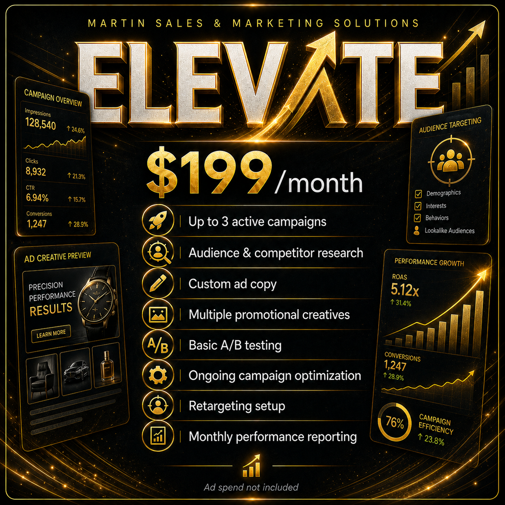 ELEVATE ADVERTISING PACKAGE